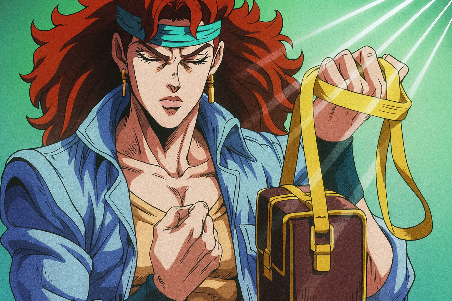 If Meryl Silverburgh from Policenauts were in JBA Blank Meme Template