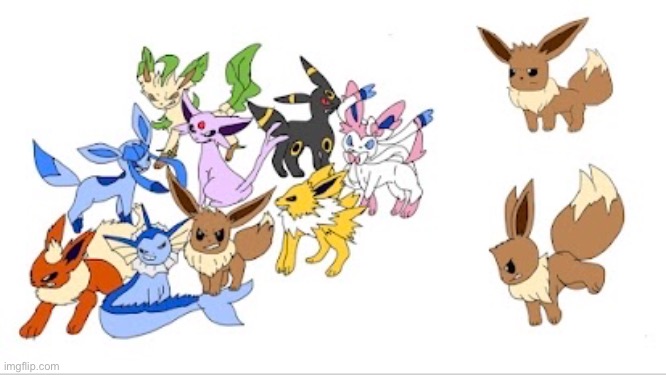 Eevee angry! | image tagged in eevee,pokemon,art | made w/ Imgflip meme maker