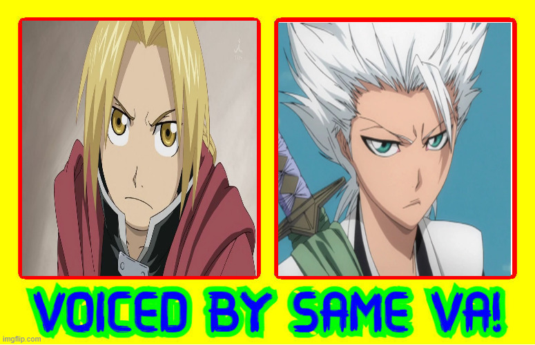 same anime voice actor | image tagged in jodi benson,anime,bleach,fullmetal alchemist,same voice actor,angry chef gordon ramsay | made w/ Imgflip meme maker