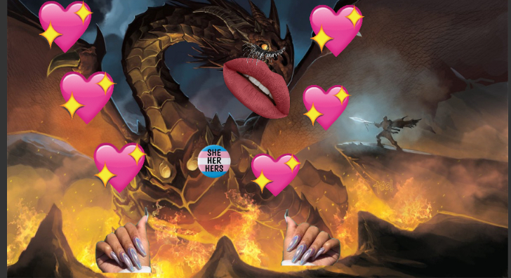 Slay Dragon Blank Meme Template