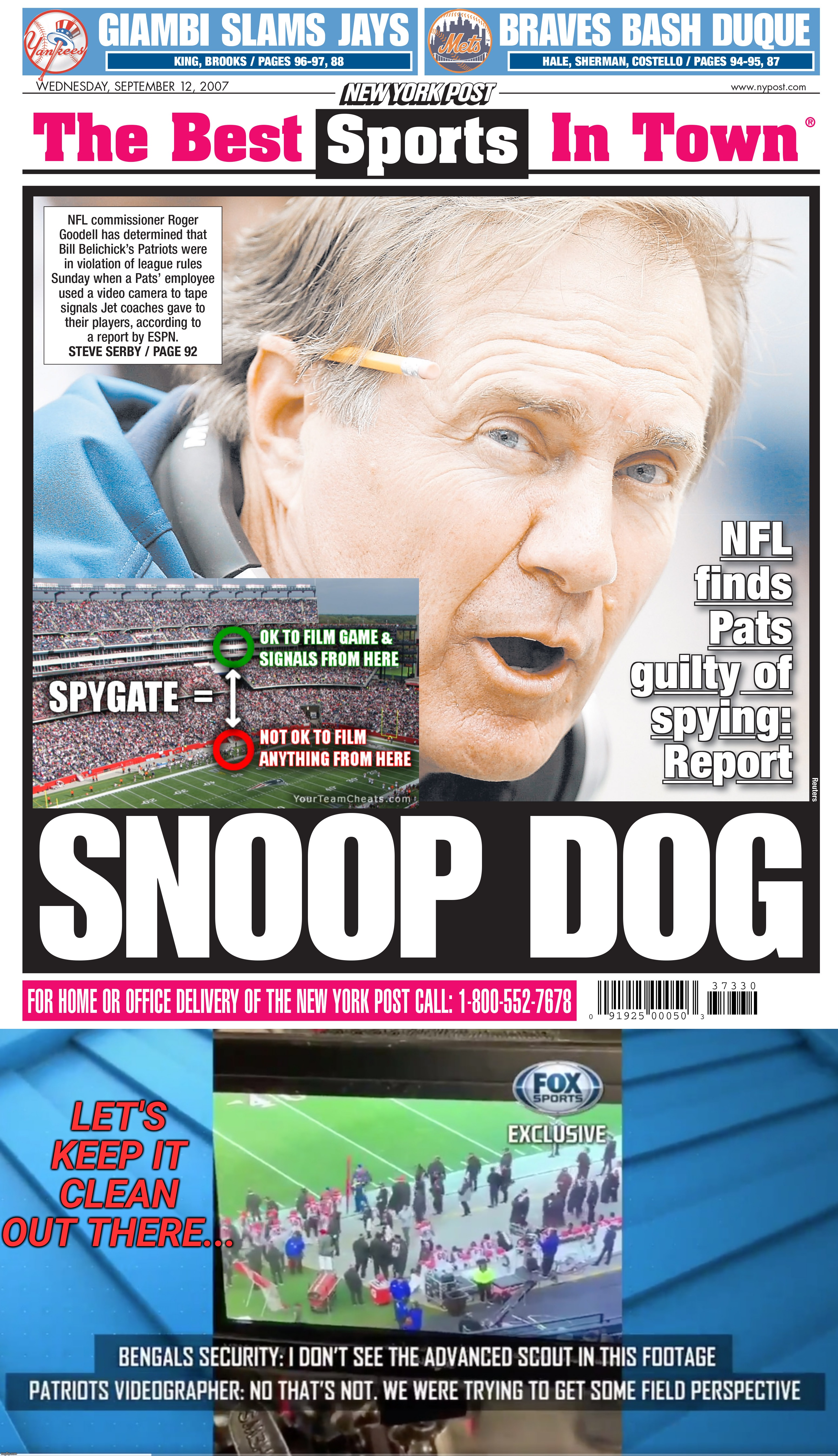 LET'S KEEP IT CLEAN OUT THERE... | made w/ Imgflip meme maker