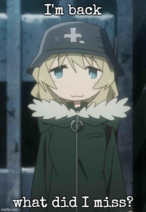 yuuri :3 | I'm back; what did I miss? | image tagged in yuuri 3 | made w/ Imgflip meme maker