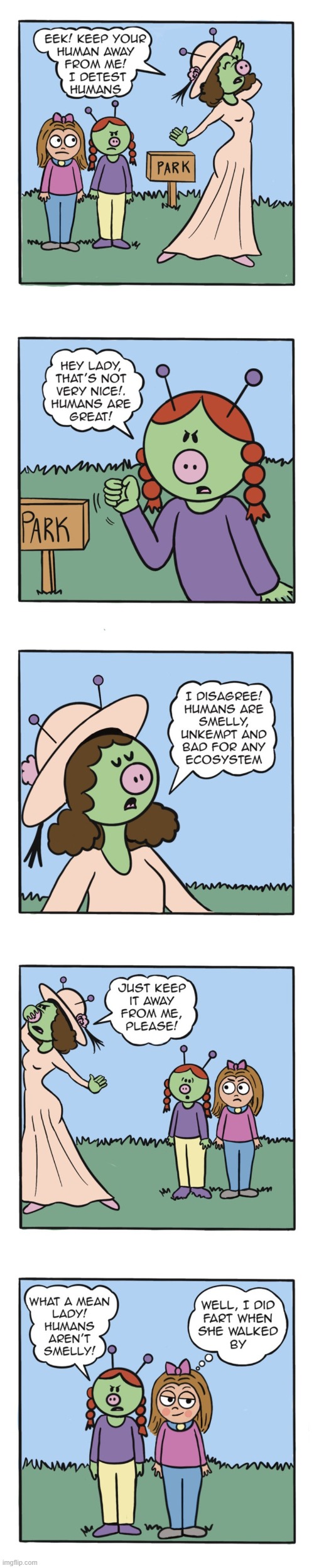 image tagged in aliens,humn,sally,smelly,fart,lol | made w/ Imgflip meme maker