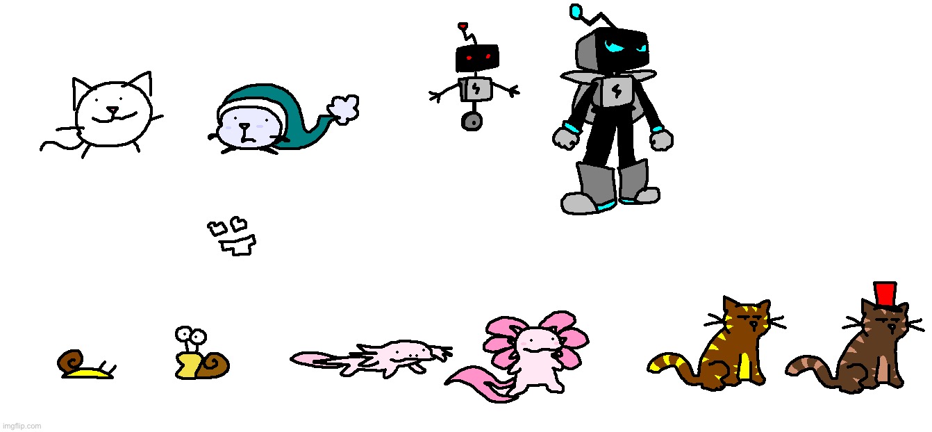 All my characters original vs current design comparisons | made w/ Imgflip meme maker