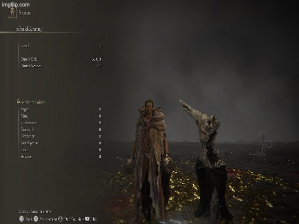 I finally finished my first (and probably last) rl1 run | image tagged in badly croppd,badly spelled | made w/ Imgflip meme maker