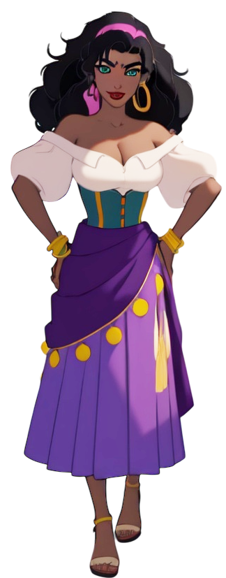 PNG Esmeralda - El Jorobado de Notre Dame Disney Blank Meme Template