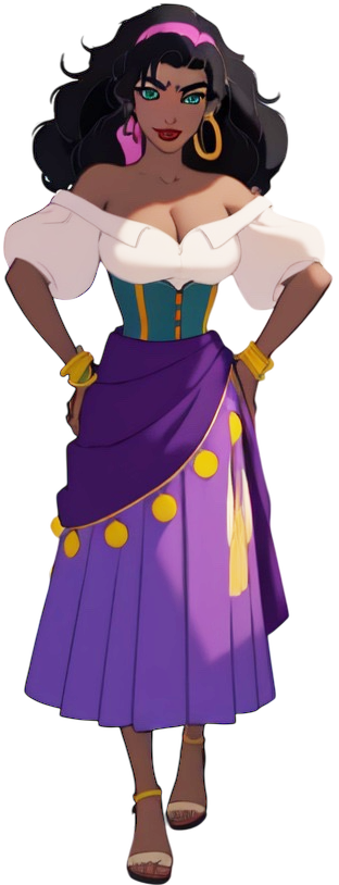 Esmeralda - El Jorobado de Notre Dame Disney Blank Meme Template