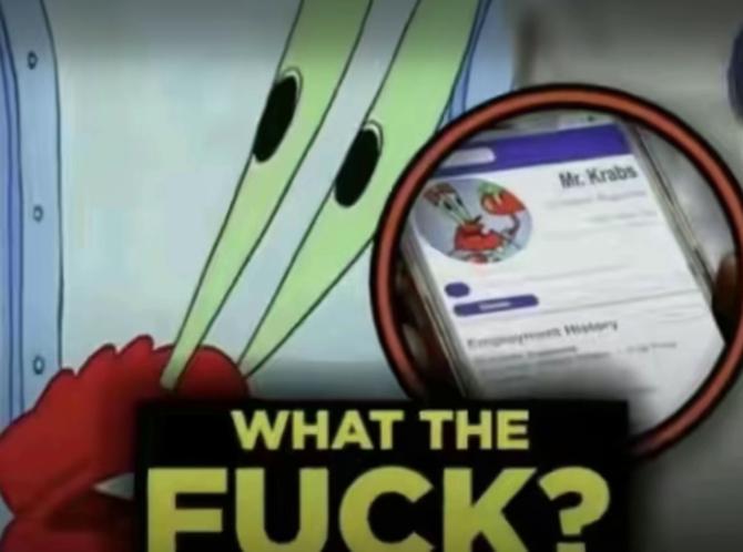Mr. Krabs Reaction Blank Meme Template