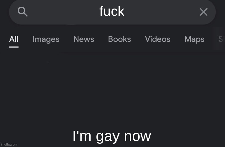 Fake search | fuck I'm gay now | image tagged in fake search | made w/ Imgflip meme maker