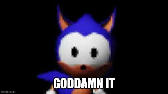 Rewrite Stare | GODDAMN IT | image tagged in rewrite stare | made w/ Imgflip meme maker