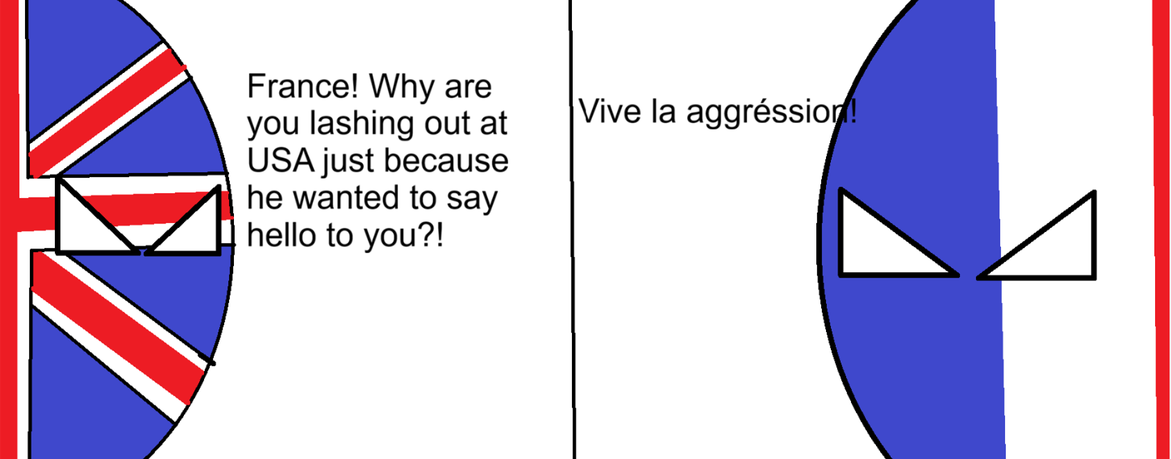 VIVE LA AGGRESSION Blank Meme Template