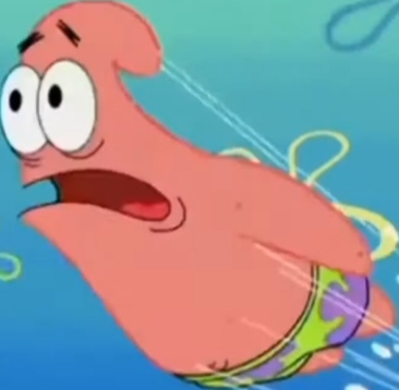 Patrick flying Blank Meme Template