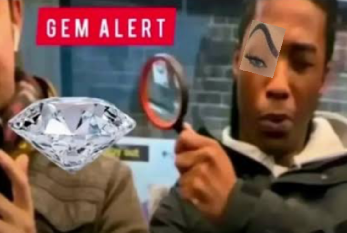 gem alert but worse Blank Meme Template