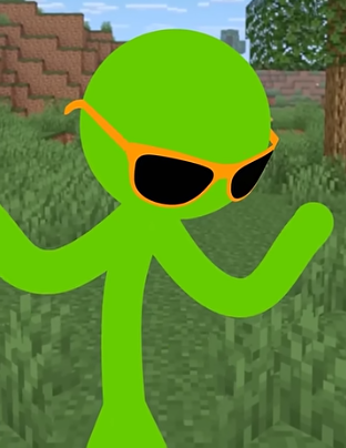 Alan Becker Greenzilla why? Blank Meme Template