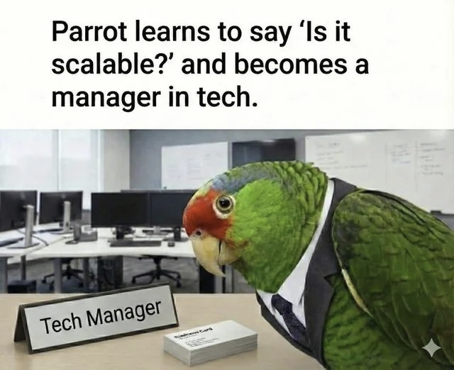 parrot learns Blank Meme Template
