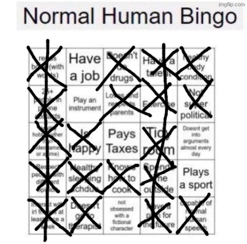 Hobo bingo | image tagged in normal human bingo | made w/ Imgflip meme maker