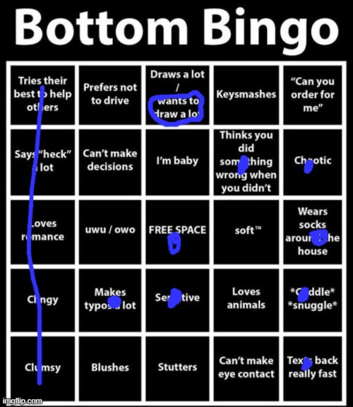 ... | image tagged in bottom bingo | made w/ Imgflip meme maker