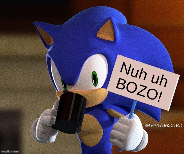 no | Nuh uh
BOZO! | image tagged in sonic sign | made w/ Imgflip meme maker
