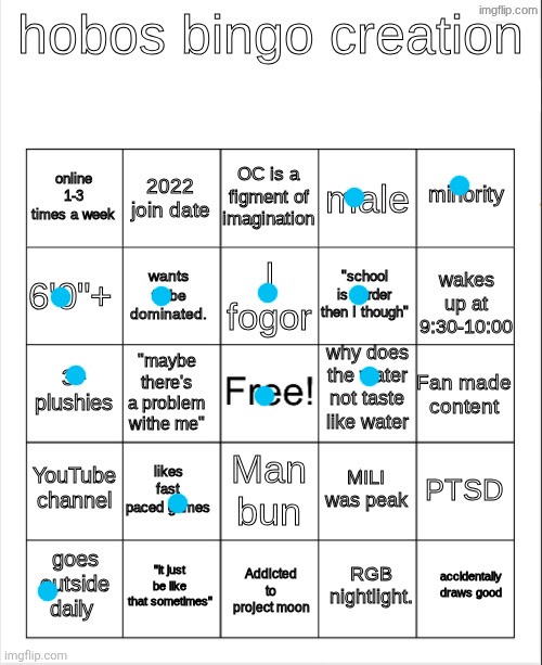 Hobo bingo | image tagged in hobo bingo | made w/ Imgflip meme maker