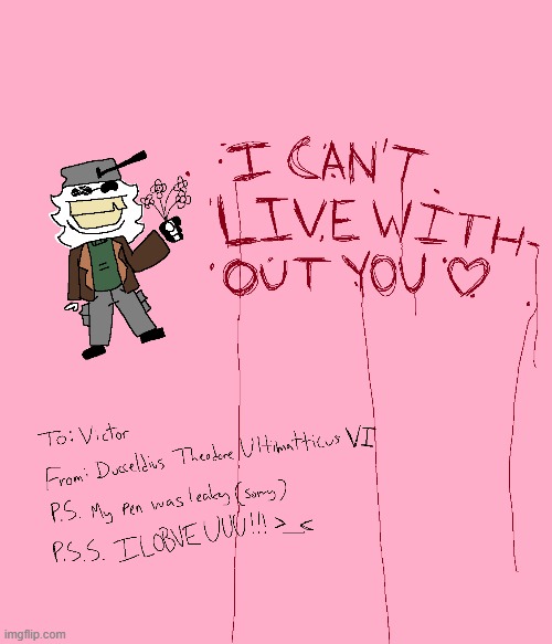 Guys do you think my boyfriend will fw this valentine's day card (his sona's name is victor) | made w/ Imgflip meme maker