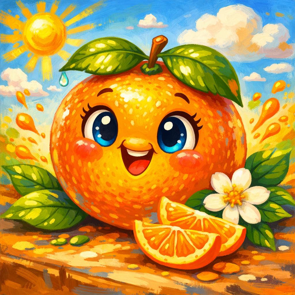 Happy orange Blank Meme Template