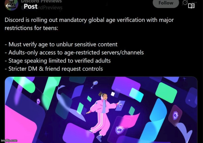 I just won't use Discord once they force me to give them my real face. | made w/ Imgflip meme maker