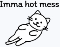 Imma hot mess meme Blank Meme Template