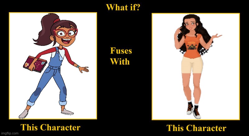 Hailey Banks Fuses With Moana Waialiki | image tagged in blank fusion meme,moana,ralph breaks the internet,haileys on it,hailey banks,hawaiian | made w/ Imgflip meme maker