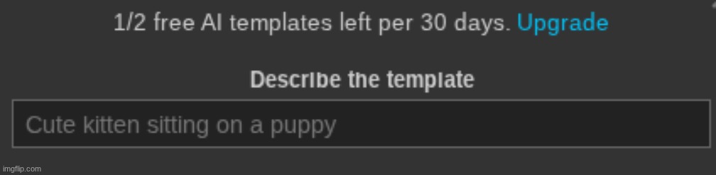 top comment is the prompt for the clanker | made w/ Imgflip meme maker