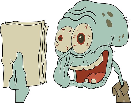 Crazy squid Blank Meme Template