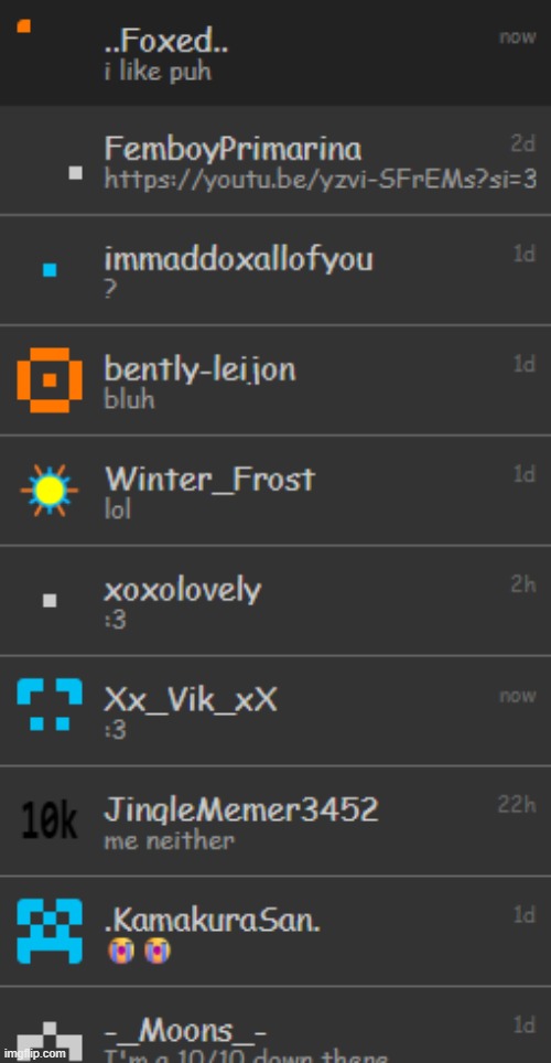 w meme chats? | made w/ Imgflip meme maker