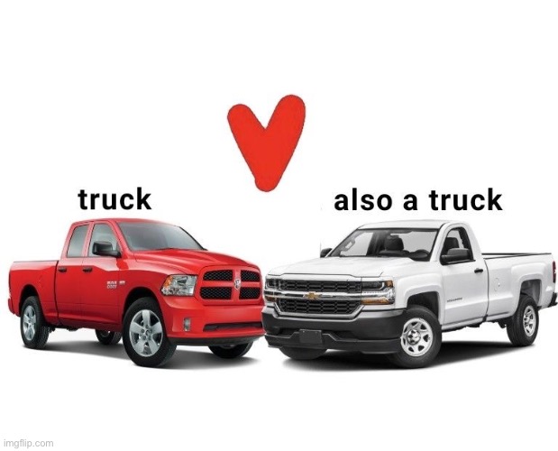 Two truck | made w/ Imgflip meme maker