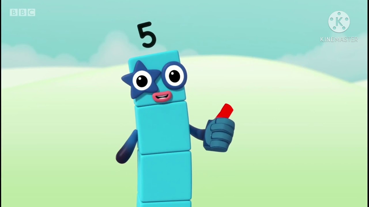 Numberblocks Papaya 5 Blank Meme Template