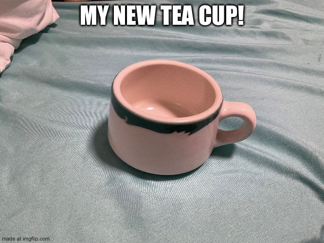 I love tea | MY NEW TEA CUP! | made w/ Imgflip meme maker