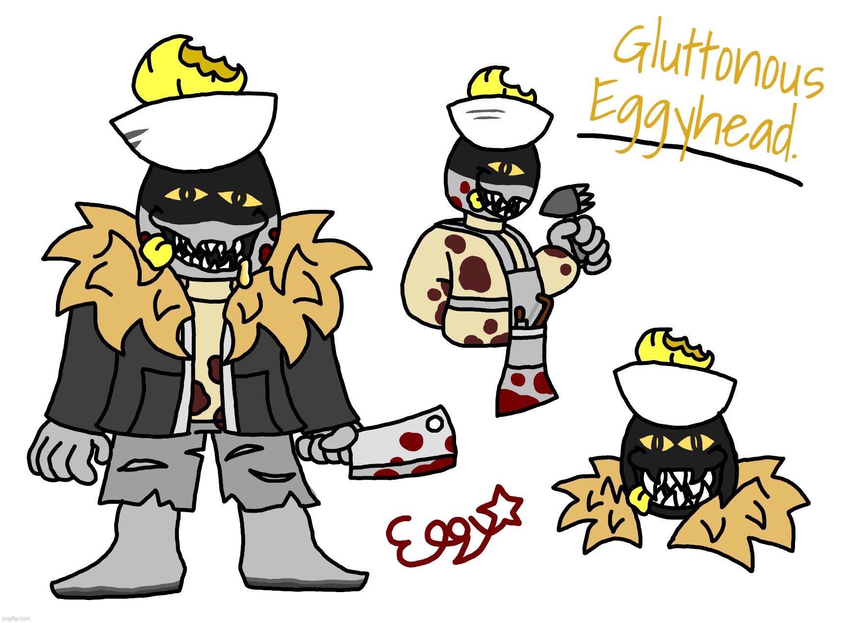 Redesign and new name for "The Starving Egg" cuz I thought that name was kinda corny (even tho this also kinda is) | made w/ Imgflip meme maker