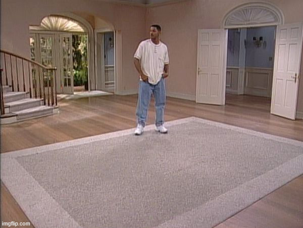 Will Smith empty room | image tagged in will smith empty room | made w/ Imgflip meme maker