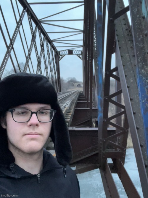 I was rappelling at this abandoned train bridge today | made w/ Imgflip meme maker