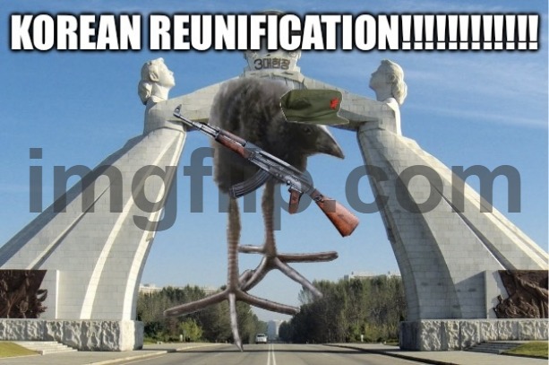 image tagged in korean reunification | made w/ Imgflip meme maker