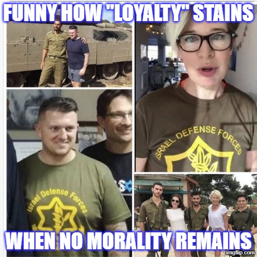 Two Zio Pigs Walk Into A Pub... | FUNNY HOW "LOYALTY" STAINS; WHEN NO MORALITY REMAINS | image tagged in politics,political meme | made w/ Imgflip meme maker