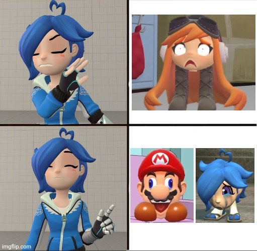 Better than Leggy | image tagged in smg4,tari,glitch productions | made w/ Imgflip meme maker