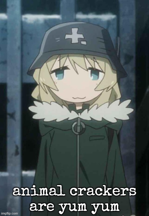 yuuri :3 | animal crackers are yum yum | image tagged in yuuri 3 | made w/ Imgflip meme maker