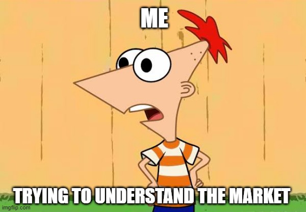 Somehow it made sense yesterday. | ME; TRYING TO UNDERSTAND THE MARKET | image tagged in crypto,web3,market | made w/ Imgflip meme maker
