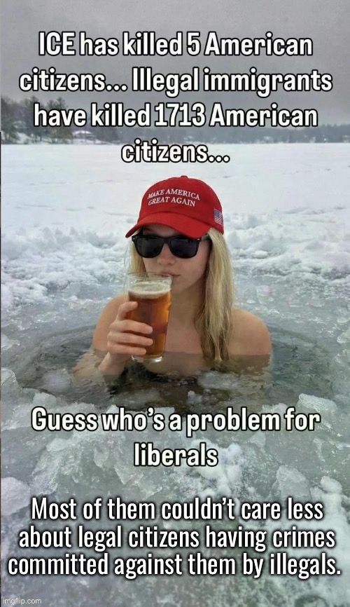 They couldn’t care less… | image tagged in political meme,ice,deaths,illegals,the left,murdered | made w/ Imgflip meme maker