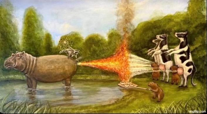 how it feels to fight depression by listening to your favourite song | image tagged in hippo fart battle | made w/ Imgflip meme maker