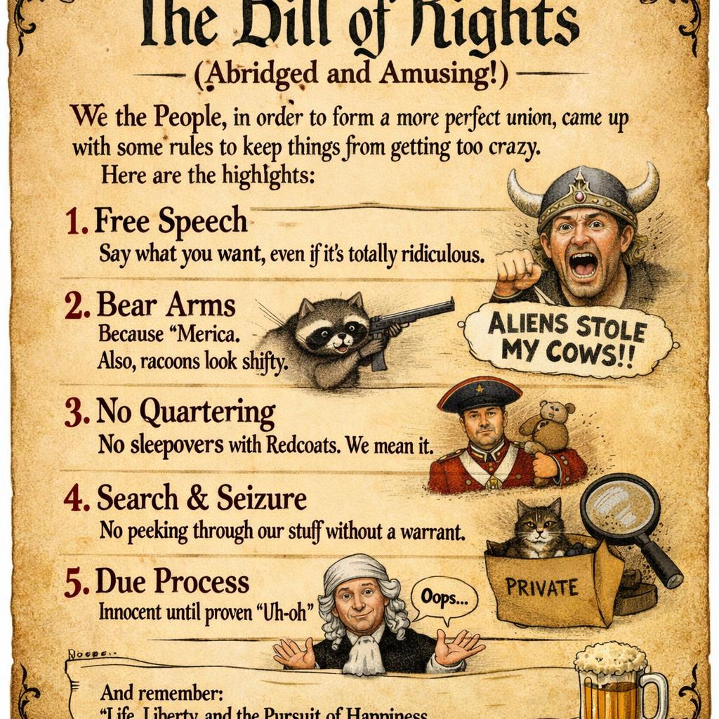 bill of rights funny Blank Meme Template