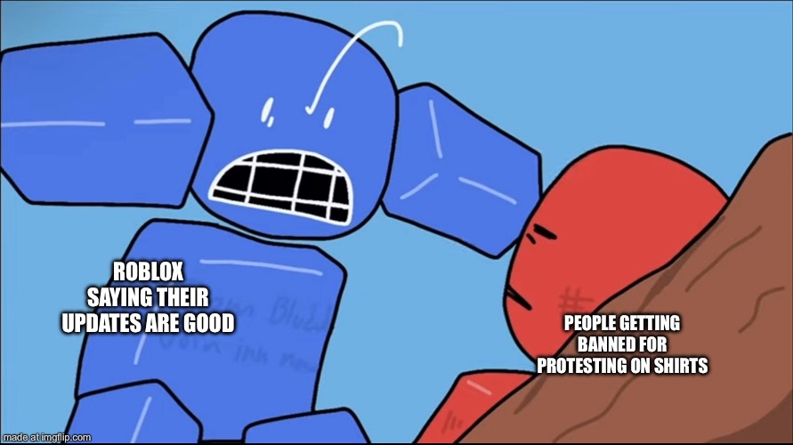 Think, c00lkidd, think! | ROBLOX SAYING THEIR UPDATES ARE GOOD; PEOPLE GETTING BANNED FOR PROTESTING ON SHIRTS | image tagged in think c00lkidd think | made w/ Imgflip meme maker