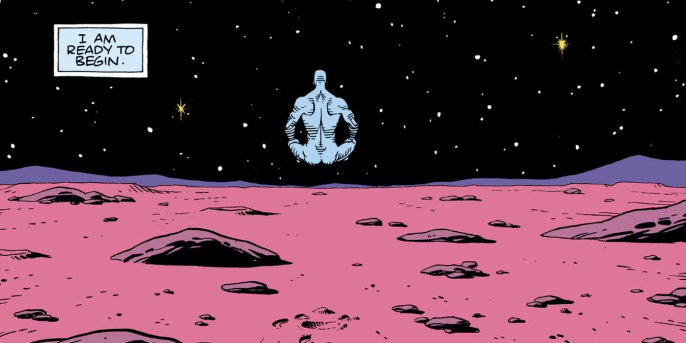 Doctor Manhattan ready to begin Blank Meme Template
