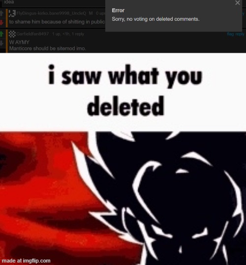image tagged in i saw what you deleted | made w/ Imgflip meme maker