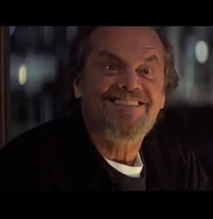 Happy Smiling Jack Nicholson Blank Meme Template