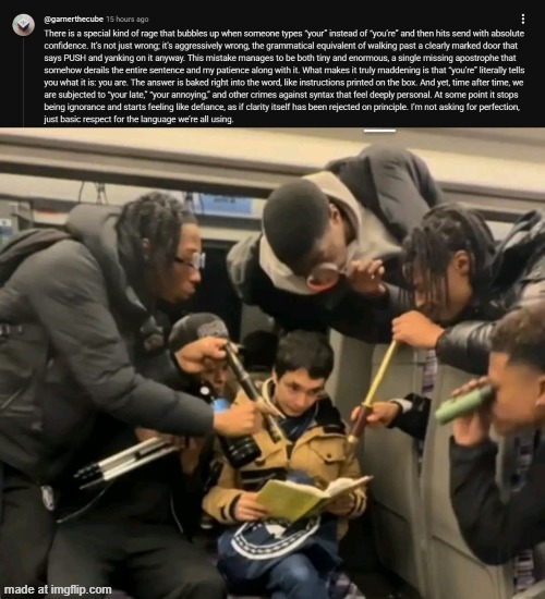 image tagged in reading peak | made w/ Imgflip meme maker